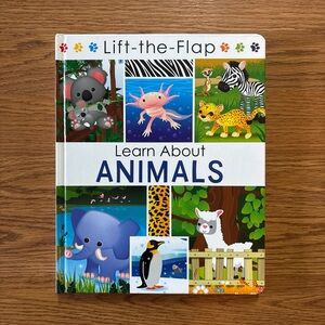 Lift-the-Flap Learn About Animals Book - Hardcover NEW